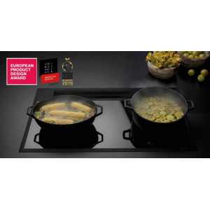 Falmec SINTESI BLACK pultba beépíthető fekete színű indukciós főzőlap és páraelszívó egyben